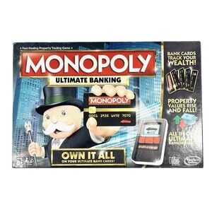 Monopoly Ultimate Banking 2015 Hasbro Board Game Complete and Tested